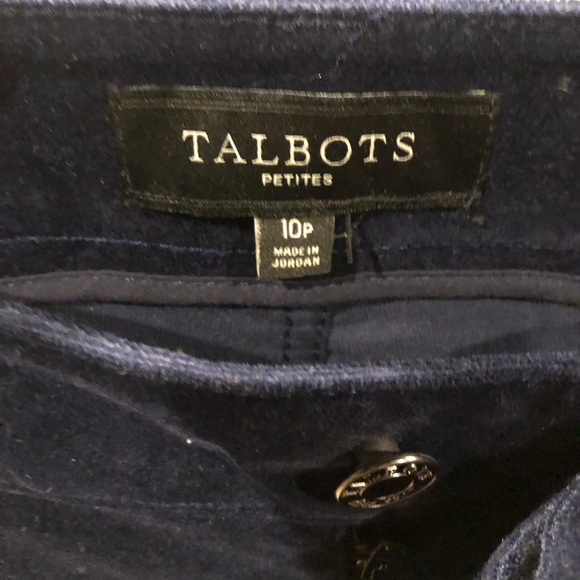 Talbots size 10p, navy felt signature pants. - Picture 5 of 6